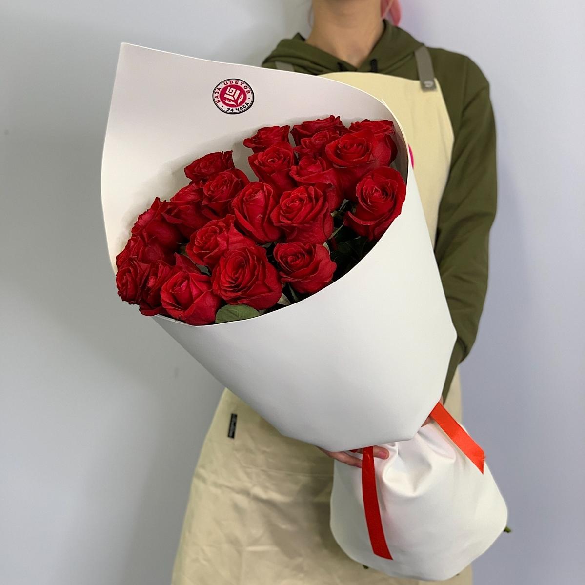 Красные розы 40 см