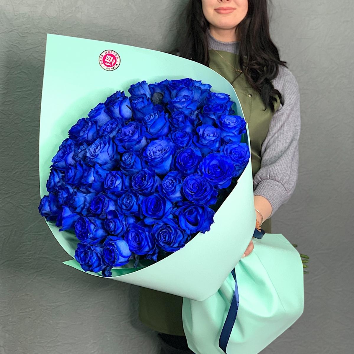 Розы (Эквадор) синие 