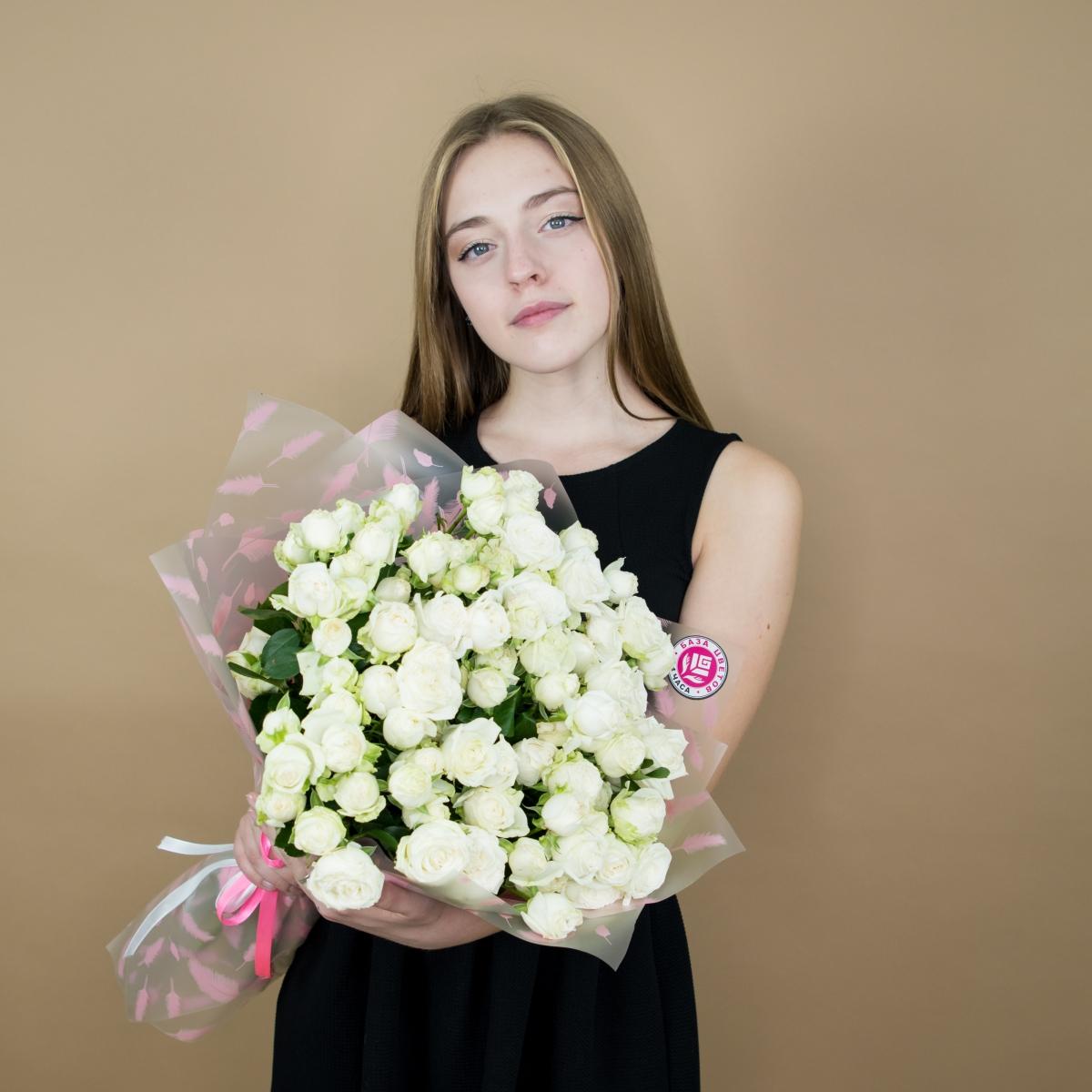 Розы кустовые белые [артикул букета: 864nvsb]